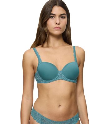 Сутиен Триумф с банел и оформена чашка Amourette WP тюркоаз