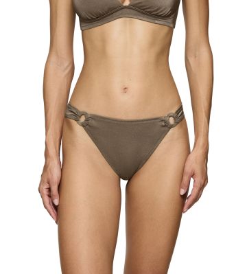 Долна част на бански Триумф клсическа кройка със средно ниска талия Midnight Swim Tai цвят хаки