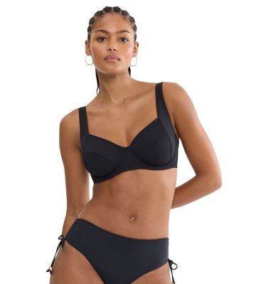 Горна част на Бански Триумф с банел и мека чашка тип Минимайзер Summer Twist W 01 черен