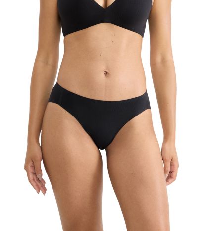 Бикини Слоги класическа кройка Sloggi zero Feel Pure High Leg Tai черни 