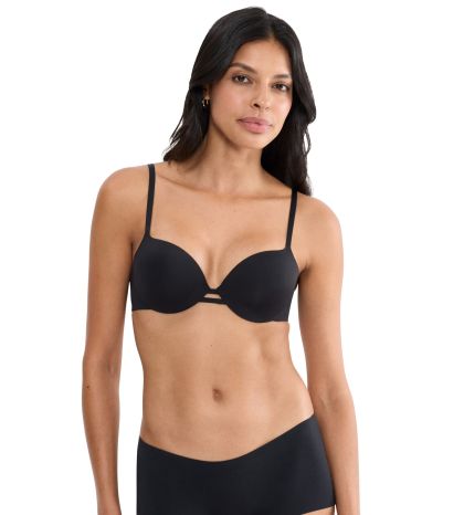 Сутиен триумф с банел и оформени чашки Body Make Up Illusion WHP черен