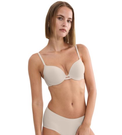 Сутиен триумф с банел и оформени чашки Body Make Up Illusion WHP бежев