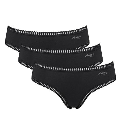 Бикини Слоги тип хипстер Sloggi Go Grush Hipster C3P опаковка от 3 броя черни