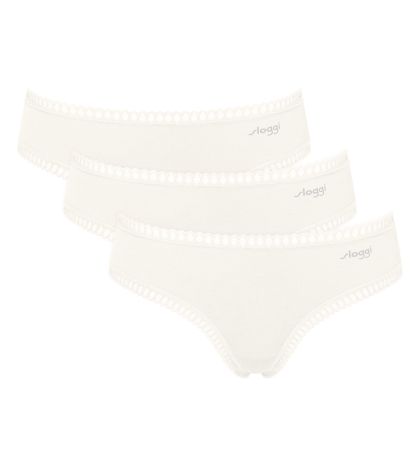 Бикини Слоги тип хипстер Sloggi Go Grush Hipster C3P опаковка от 3 броя копринено бели
