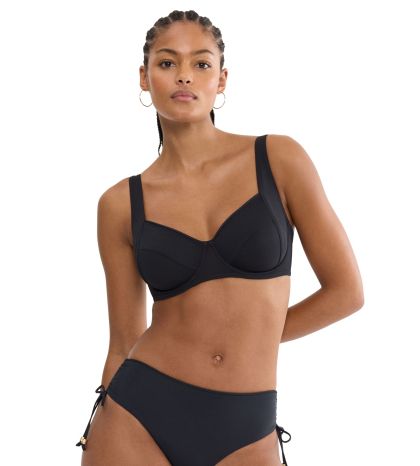 Горна част на Бански Триумф с банел и мека чашка тип Минимайзер Summer Twist W 01 черен