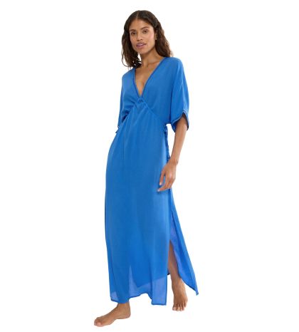 Дълга плажна рокля Триумф Beach My Wear Kaftan Maxi Dress наситено синя