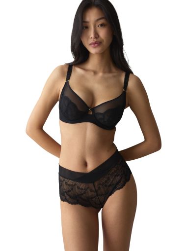 Сутиен Триумф с банел и мека чашка Love in Lace W черен