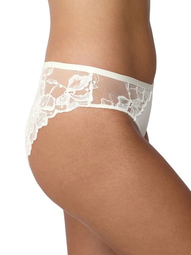 Бикини Триумф класическа кройка Wild Gardenia Florale Tai копринено бели