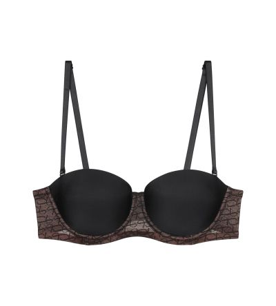 Сутиен Триумф с банел и оформени чашки с откачащи се презрамки Signature Sheer WDP черен