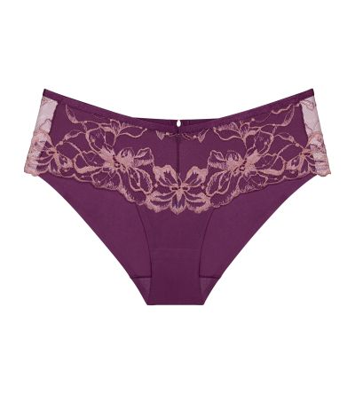 Бикини Триумф сласическа кройка с висока талия Wild Gardenia Florele Maxi лилави