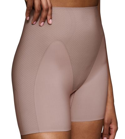 Стягащ колан Триумф с крачоли Body Make Up Curve HW Short цвят шоколадова пяна