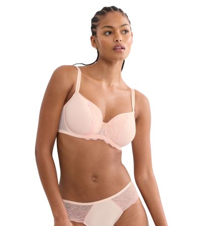 Сутиен Триумф с банел и оформена чашка Palina Waves of Glow WP цвят порцелан 