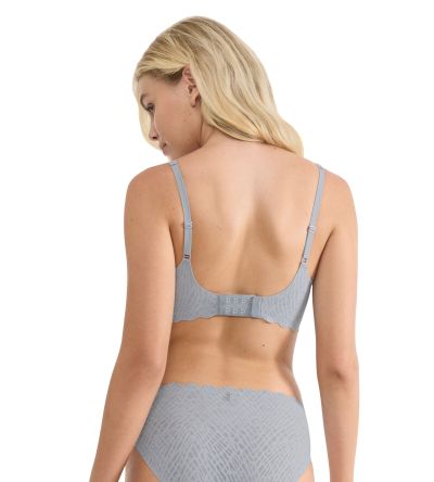 Сутиен Слоги без банел с оформена чашка Sloggi Zero Feel Bliss Soft Bra светло сив