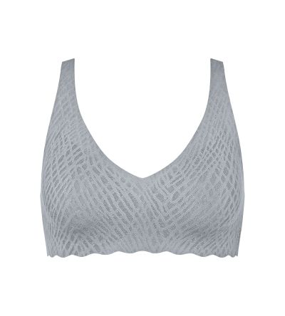 Сутиен Слоги без банел с оформена чашка Sloggi Zero Feel Bliss Soft Bra светло сив