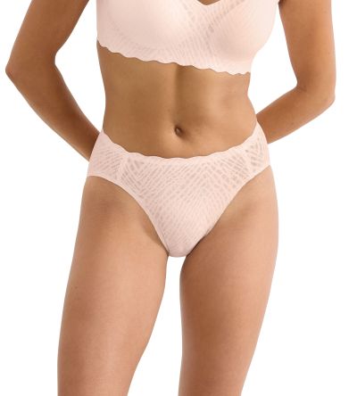 Бикини Слоги класическа кройка с висока извивка около краката Sloggi Zero Feel  Bliss High Leg нежно розови