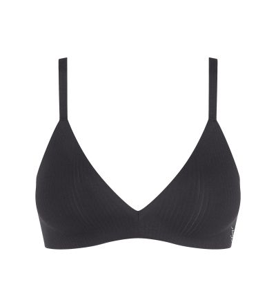 Сутиен Слоги без банел с оформена чашка с Push Up ефект Sloggi Zero Feel Pure The UP Push Bra черен 