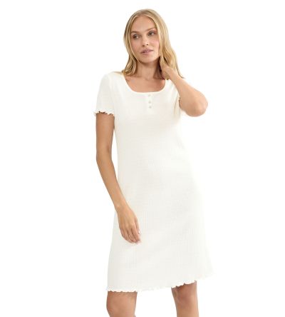 Нощница Триумф с къс ръкав Mix & Mattsh NDK Pointelle