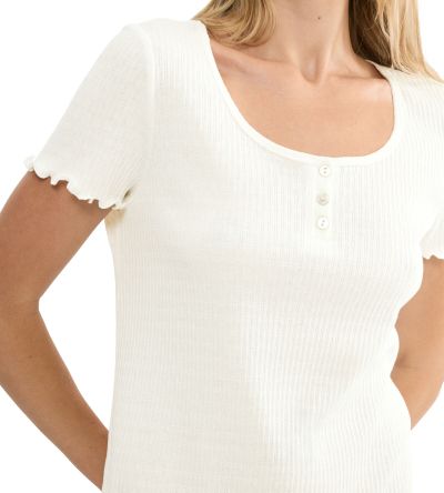 Нощница Триумф с къс ръкав Mix & Mattsh NDK Pointelle