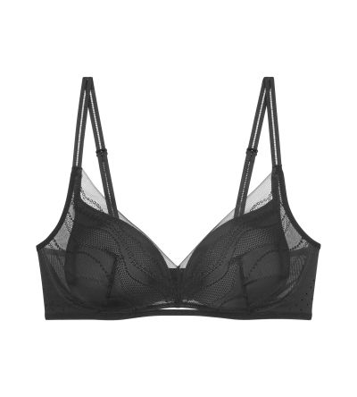 Сутиен Триумф без банел с оформящ и повдигащ ефект Breathe & Lift Smart PU черен