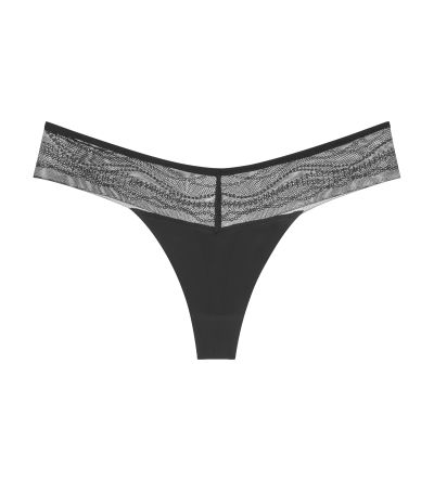 Бикини Триумф тип прашка Breathe & Lift Smart String черни