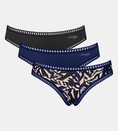 Бикини Слоги класическа кройка  с ниска талия Sloggi Go Grush Mini C3P опаковка от 3 броя 