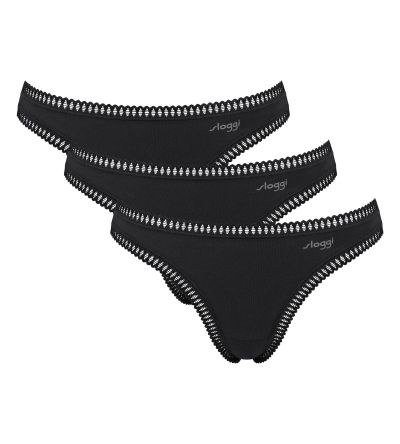 Бикини Слоги тип прашка Sloggi Go Grush String C3P черни