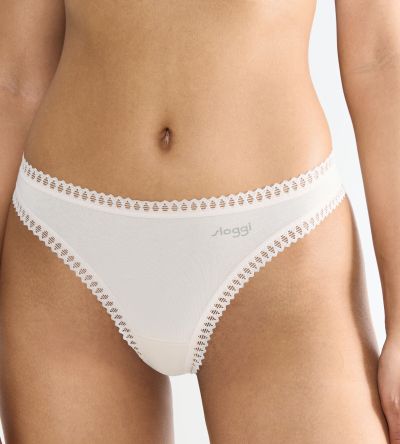 Бикини Слоги тип прашка Sloggi Go Grush String C3P копринено бели