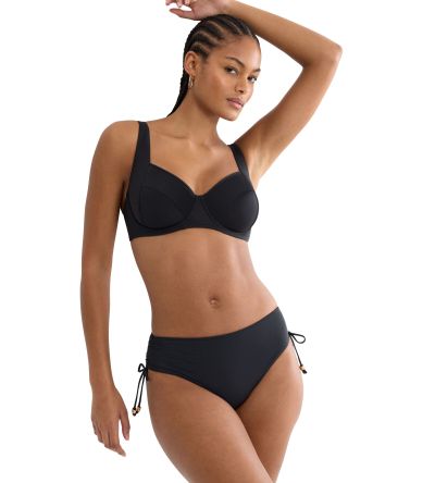 Горна част на Бански Триумф с банел и мека чашка тип Минимайзер Summer Twist W 01 черен