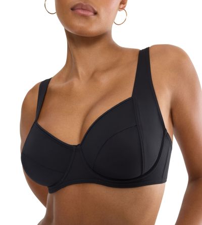 Горна част на Бански Триумф с банел и мека чашка тип Минимайзер Summer Twist W 01 черен