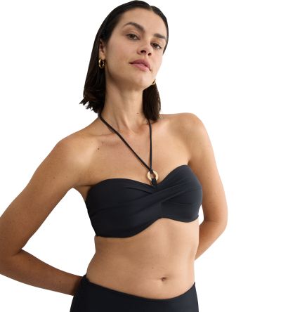 Горна част на бански Триумф без банел с оформена чашка Summer Twist DP черен