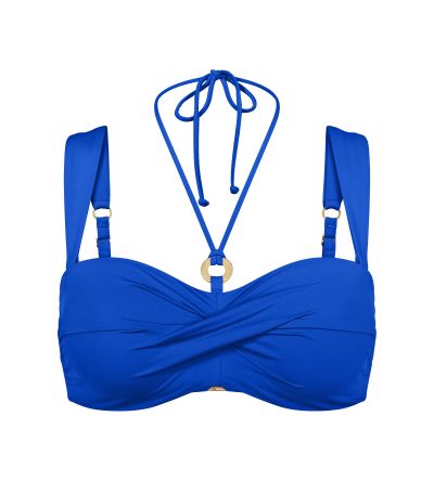 Горна част на бански Триумф без банел с оформена чашка Summer Twist DP кралско синьо