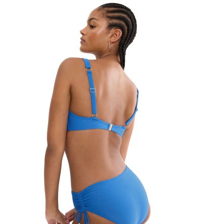Горна част на бански Триумф с банел и мека чашка тип Минимайзер Summer Dune W 01 синя