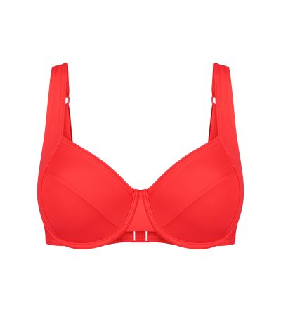 Горна част на бански Триумф с банел и мека чашка Mix & Match Summer sd W цвят морски залез