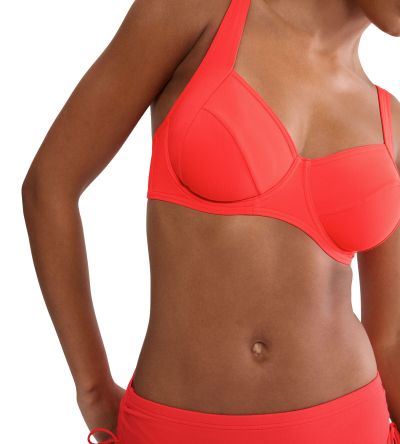 Горна част на бански Триумф с банел и мека чашка Mix & Match Summer sd W цвят морски залез