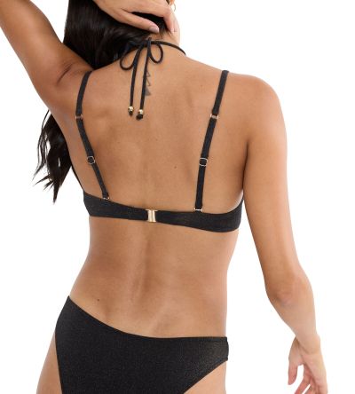 Горна част на бански Триумф с банел и оформена чашка с повдигащ Push Up ефект Summer Sunset WHU черен