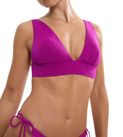 Горна част на бански Триумф без банел с оформена чашка Summer Sunset P цвят малина