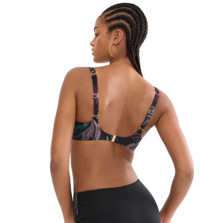Горна част на бански Триумф с банел и мека чашка тип Минимайзер Summer Tropics W 01 в тъмната гама