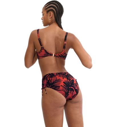 Горна част на бански Триумф с банел и оформена чашка Summer Palm WP 01 в кафявата гама