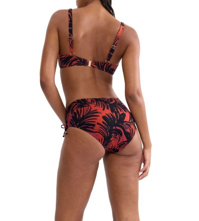 Долна част на бански Триумф с висока талия Summer Palm Midi 01 в кафявата гама