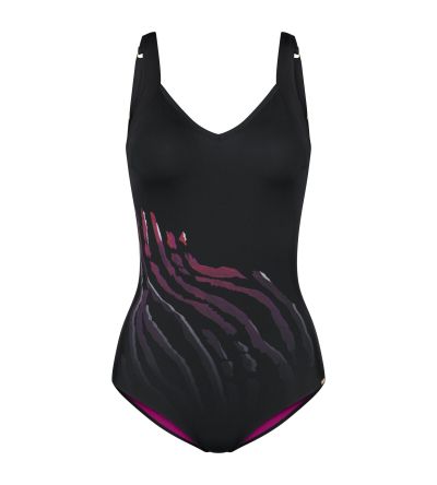 Цял бански Триумф без банел с оформена чашка Summer Wild OP  в тъмната гама