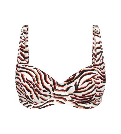 Горна част на бански Триумф с банел и оформена чашка Summer Wild WP в светлата гама