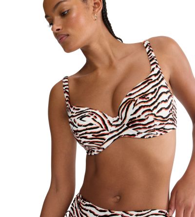 Горна част на бански Триумф с банел и оформена чашка Summer Wild WP в светлата гама