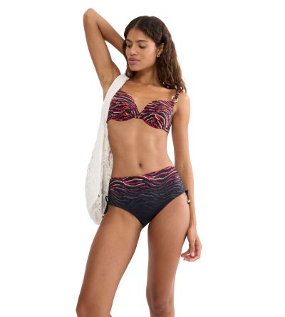 Долна част на бански Триумф с висока талия Summer Wild Maxi в тъмната гама