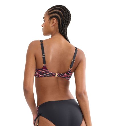 Горна част на бански Триумф с банел и мека чашка тип Минимайзер Summer Wild W 01 в тъмната гама