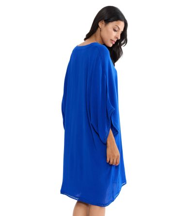 Плажна рокля Триумф Beach My Wear Kaftan наситено синя