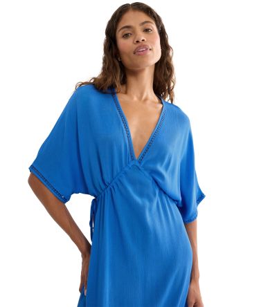 Дълга плажна рокля Триумф Beach My Wear Kaftan Maxi Dress наситено синя