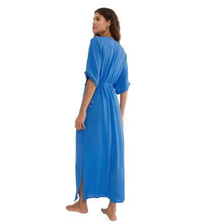 Дълга плажна рокля Триумф Beach My Wear Kaftan Maxi Dress наситено синя