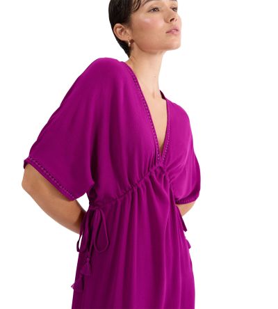 Дълга плажна рокля Триумф Beach My Wear Kaftan Maxi Dress цвят малина