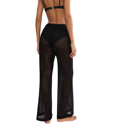 Плетен плажен панталон Триумф Beach My Wear Crochet Trousers черен