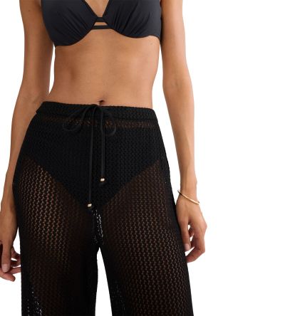 Плетен плажен панталон Триумф Beach My Wear Crochet Trousers черен